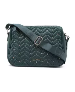 Синтетическая сумка через плечо с регулируемым ремнем Laura Biagiotti, зеленый