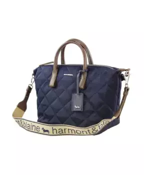 Синтетическая сумка для покупок на молнии и съемном ремне Harmont & Blaine, синий