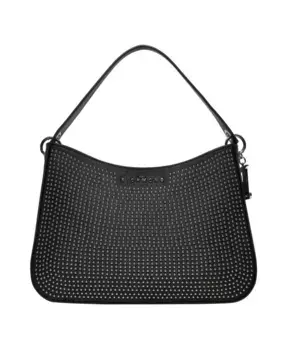 Синтетическая сумочка с заклепками Richmond, черный