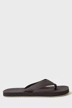 Синтетические сандалии шоколадного цвета Crew Clothing Company, коричневый