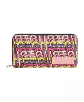 Синтетический электронный кошелек Tous, мультиколор