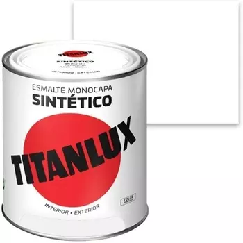 Синтетический лак для ногтей матовый белый 750 мл Titanlux