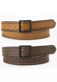 Синтетический ремень Levi's "ELEVATED CORE REVERSIBLE", коричневый