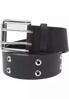 Синтетический ремень URBAN CLASSICS " Urban Classics Men's Double Eyelet Belt", черный