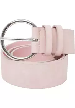 Синтетический ремень URBAN CLASSICS " Urban Classics Unisex Basic Suede PU Belt", розовый