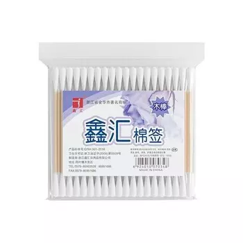 Sinwuas, Палочки бамбуковые, Двойные белые, 100 шт Inna Marka