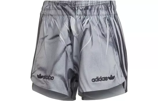 СИНЯЯ ВЕРСИЯ Повседневные шорты женские серые Adidas Originals