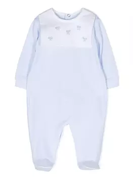 Siola боди с вышивкой, синий