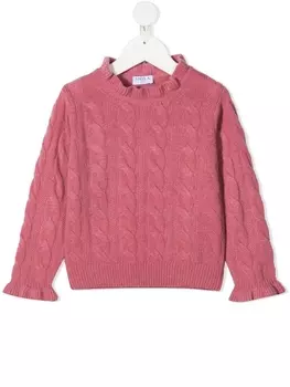 Siola джемпер фактурной вязки, розовый