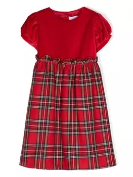Siola клетчатое платье, красный