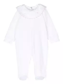 Siola пижама с вышивкой на воротнике, белый