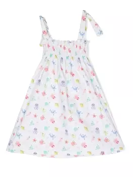 Siola платье с графичным принтом, белый