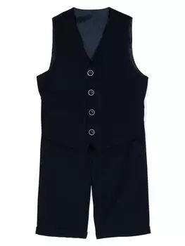 Siola шерстяной комплект из шортов и топа с V-образным вырезом, синий