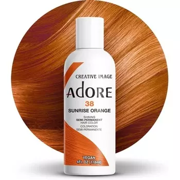 Сияющая полуперманентная краска для волос 38 Sunrise Orange Adore
