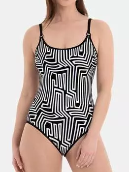 Сияющие линии купальника Rosa Faia, черный