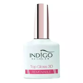 Сияющий гибридный гель 7 мл Indigo Top Gloss 3D