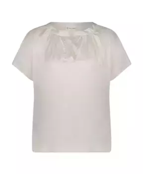 Сияющий топ реми | выключенный Jane Lushka, белый