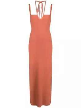 SIR. трикотажное платье миди Nadja, оранжевый