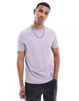 Сиреневая футболка с круглым вырезом ASOS DESIGN Essential