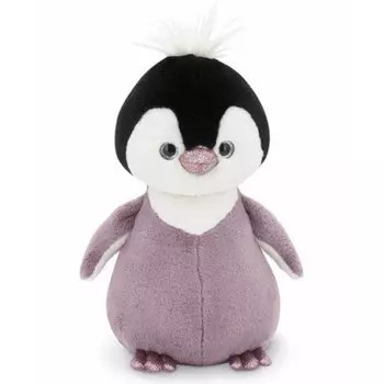 Сиреневая пушистая игрушка-пингвин - 22см. Orange Toys