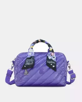 Сиреневая сумка через плечо Bina M среднего размера от Kipling x Emily в Париже