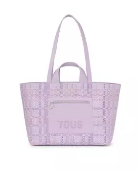 Сиреневая сумка через плечо Cecilia среднего размера Tous, сиреневый