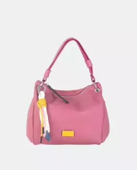 Сиреневая сумка через плечо изготовлена из очень мягкого материала, так как основа выполнена из текстиля Volum, фиолетовый