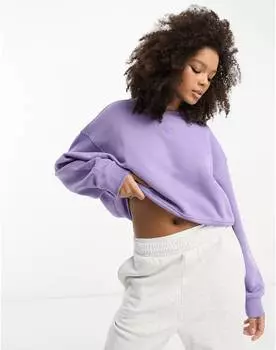 Сиреневая толстовка с трилистником adidas Originals essentials