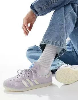 Сиреневые кроссовки adidas Samba
