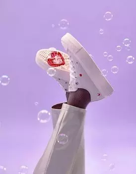 Сиреневые кроссовки Converse Lift Ox с сердечками