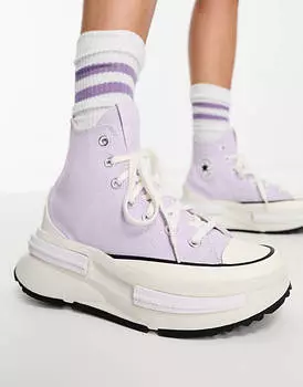Сиреневые кроссовки Converse Run Star Legacy CX Hi