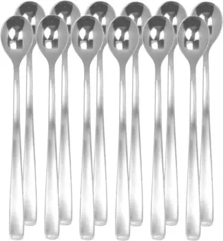 Сиреневые ложки для газировки, набор из 12 шт., для коммерческого использования, производство Япония. Nagao, Stainless Steel