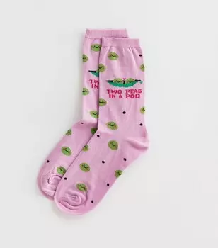 Сиреневые носки с логотипом Two Peas in a Pod New Look, сиреневый