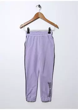 Сиреневые спортивные штаны с эластичной резинкой для девочек REALS GIRL Limon, сиреневый