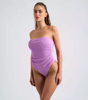 Сиреневый фактурный купальник-бандо Urban Bliss Urban Bliss, сиреневый