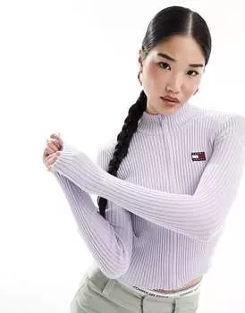 Сиреневый кардиган на молнии Tommy Hilfiger