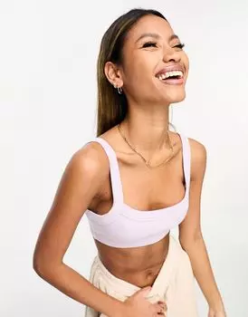 Сиреневый кроп-топ Sixth June