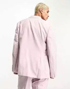 Сиреневый пиджак скинни ASOS