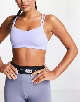 Сиреневый спортивный бюстгальтер с легкой поддержкой Nike Yoga Alate Luxe