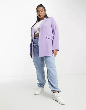 Сиреневый сшитый на заказ пиджак Yours