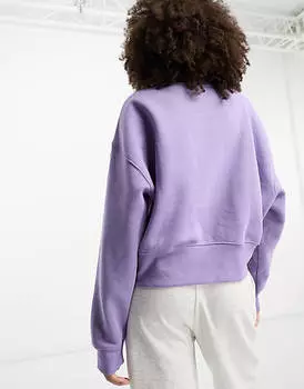 Сиреневый свитшот с трилистником adidas Originals Essentials