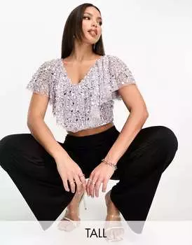 Сиреневый топ Beauut Tall Bridesmaid с развевающейся спиной