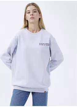 Сиреневый женский свитшот Denim Trip