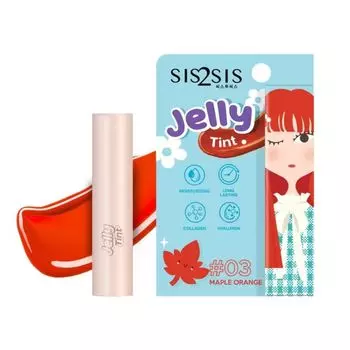 Sis2Sis Желе-тинт для губ 1,5г. 03 Кленовый Оранжевый, Maple Orange