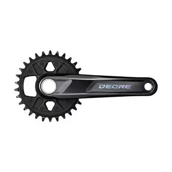 Система Deore FC-M6100-1 1x12 скоростей 30т SHIMANO, черный / черный / черный