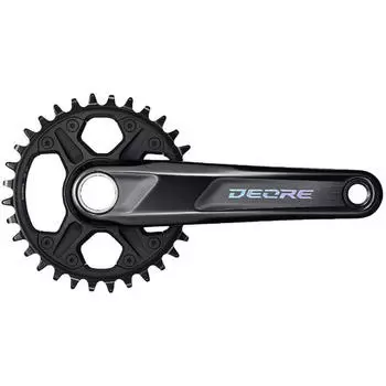 Система Deore FC-M6100-1 1x12 скоростей 32 зуб. SHIMANO, черный / черный / черный