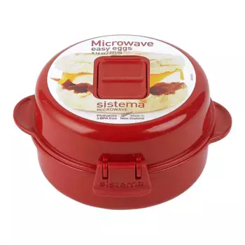 Sistema Контейнер для приготовления яиц в микроволновой печи Микроволновая система, красный
