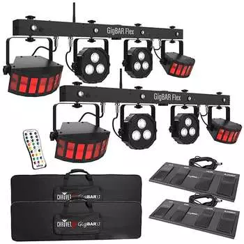 Система освещения Chauvet Chauvet DJ GigBar Flex 3-in-1 DJ Effect Lighting System w/ Pars & Strobes Pair
