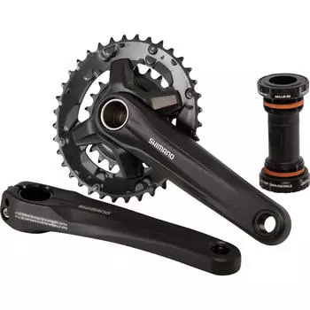 Система шатунов 2x MTB Shimano Altus 9 передач 36/22 Z + корпус Hollowtech II