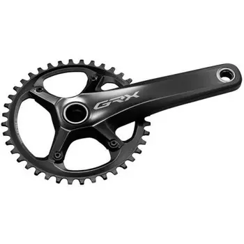 Система шатунов GRX FC-RX810 1x11 скоростей - 42 зуба SHIMANO, бесцветный / угольно-серый / угольно-серый